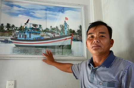 Thuyền trưởng Trần Luận, từ người làm thuê, giờ đã có con tàu lớn đang neo ở cảng Đà Nẵng.