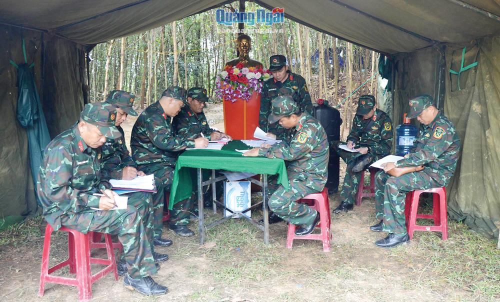 Trà Bồng: Chuẩn bị diễn tập khu vực phòng thủ